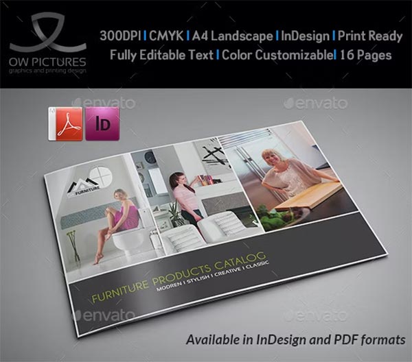 Furniture Products Catalog Brochure Template