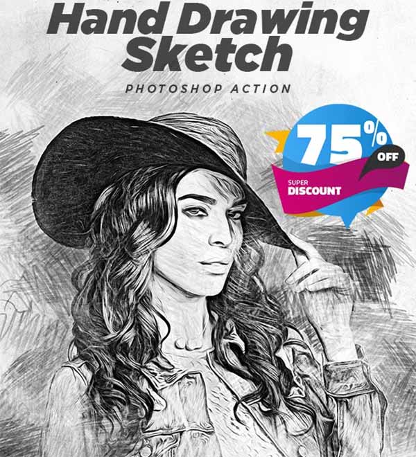 Hand Drawing Sketch Photoshop Action