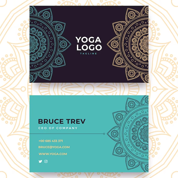 Free PSD Yoga Business Card Templates