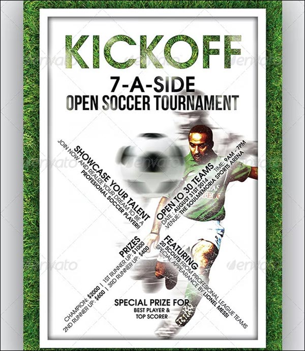 Soccer Tournament Event Flyer Template