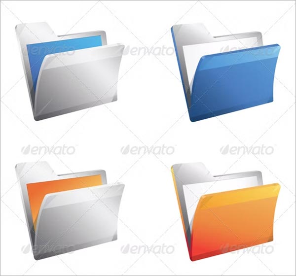 Folder Icon Illustration Template