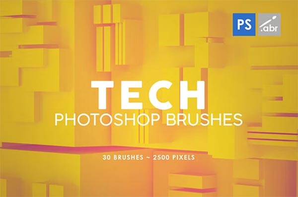 Tech Photoshop Stamp Brushes
