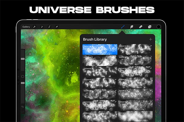 Procreate Universe Space Brushes