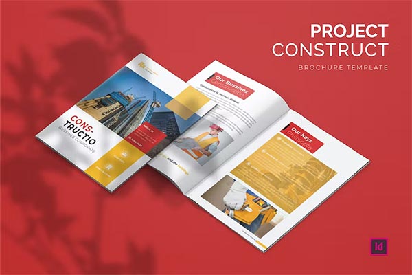Construction Project Brochure Template