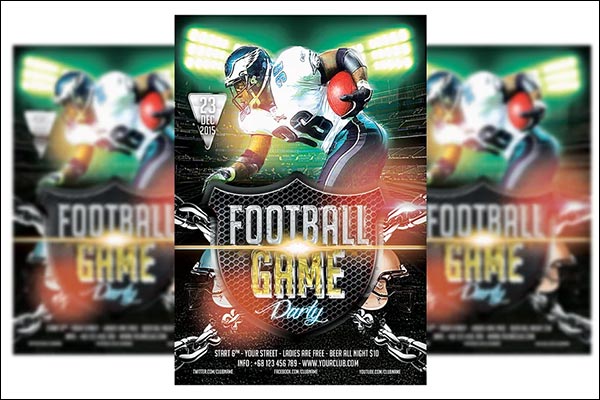 Football Game Flyer Template