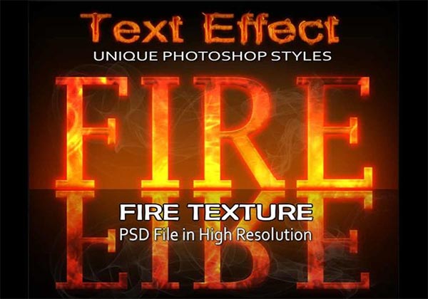 Free Fire Text Effect Photoshop File