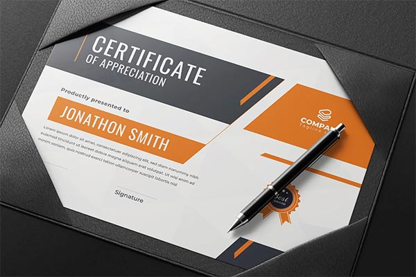 Clean Certificates Design Template